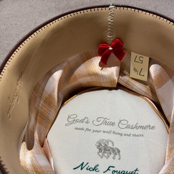 Nick Fouquet × God’s True Cashmere Fedora — Light Stone/Taupe - Picture 7 of 13